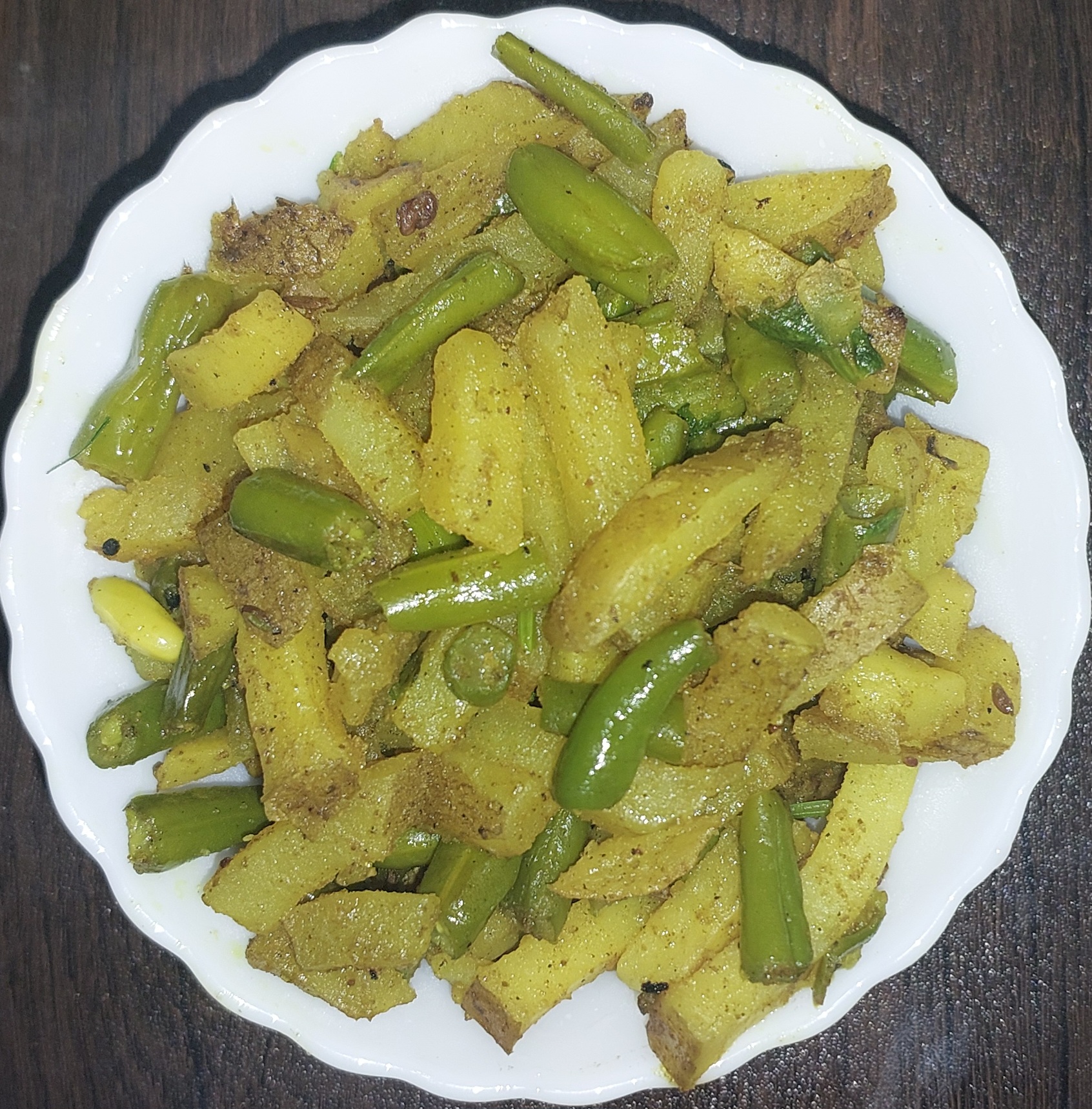 ALOO BEANS FRY